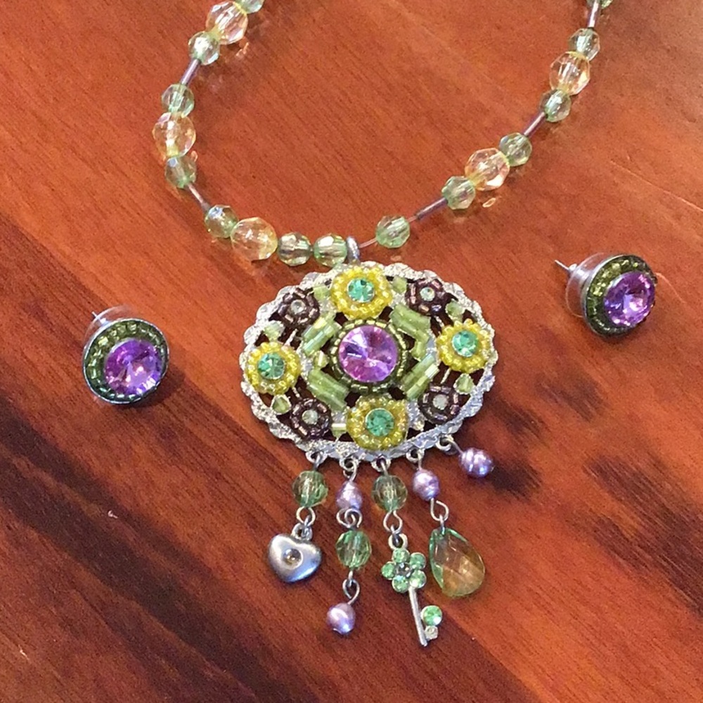 Necklace and earrings